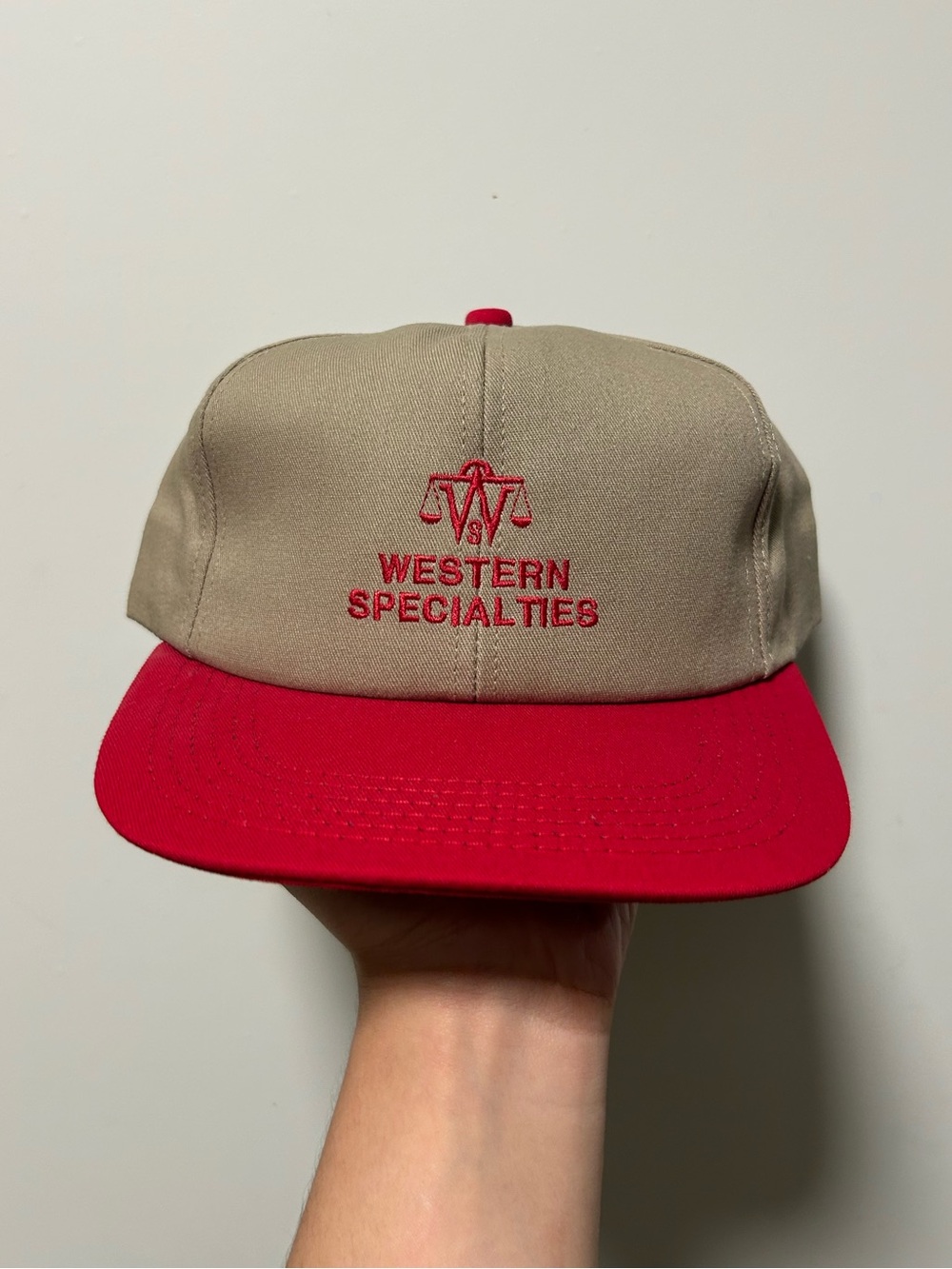 Vintage 80s/90s Western Specialties Two Tone Snapback Hat like new